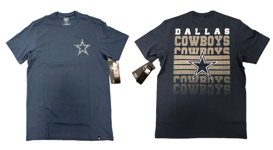 '47 Brand Dallas Cowboys 2-Sided Dual Threat Logo T-Shirt S-2XL