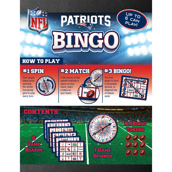 New England Patriots Bingo Game - 757 Sports Collectibles