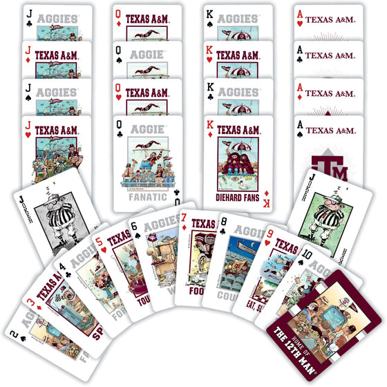 Texas A&M Aggies Fan Deck Playing Cards - 54 Card Deck - 757 Sports Collectibles