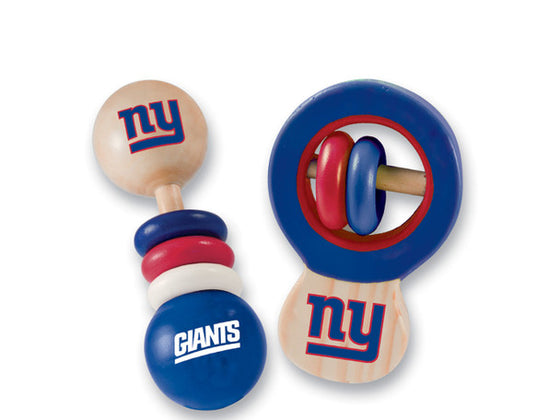 New York Giants NFL Baby Fanatic Rattle 2-Pack - 757 Sports Collectibles