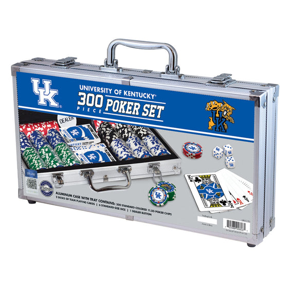 Kentucky Wildcats 300 Piece Poker Set - 757 Sports Collectibles