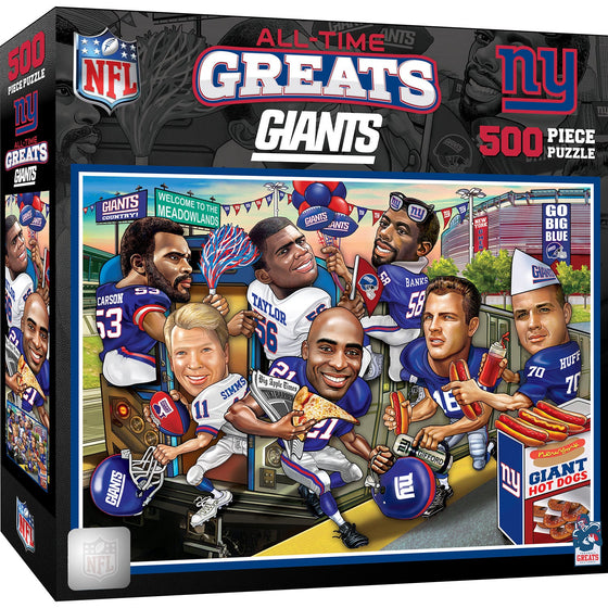 New York Giants - All Time Greats 500 Piece Jigsaw Puzzle - 757 Sports Collectibles