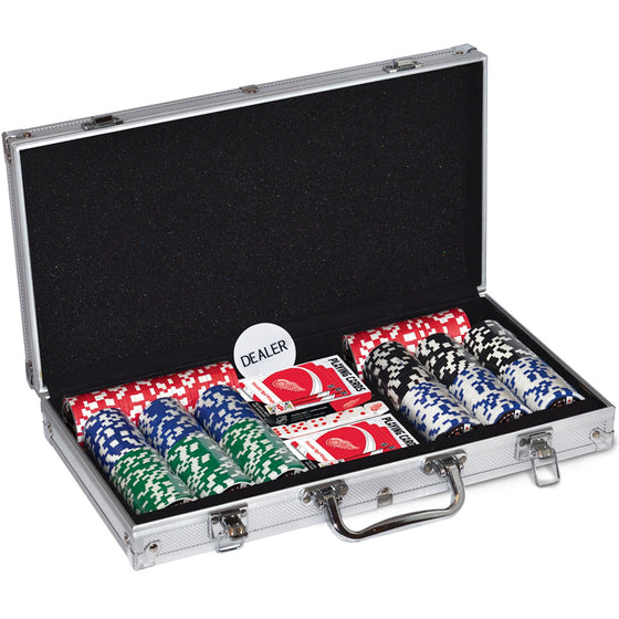 Detroit Red Wings 300 Piece Poker Set - 757 Sports Collectibles