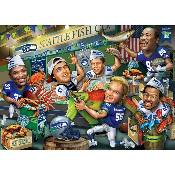 Seattle Seahawks - All Time Greats 500 Piece Jigsaw Puzzle - 757 Sports Collectibles