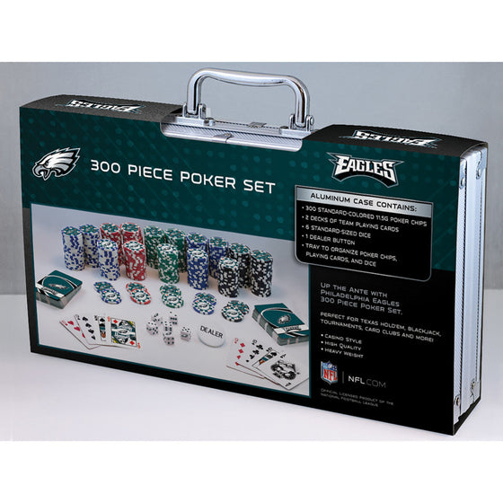 Philadelphia Eagles 300 Piece NFL Poker Chips