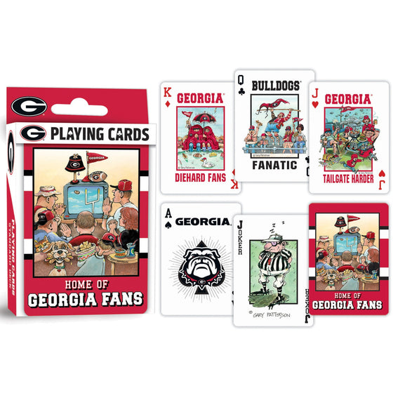 Georgia Bulldogs Fan Deck Playing Cards - 54 Card Deck - 757 Sports Collectibles