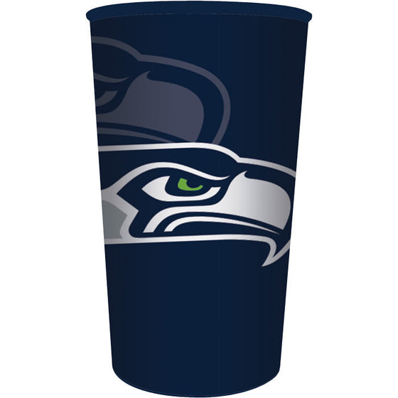 Seattle Seahawks Plastic Cup, 22 Oz - 757 Sports Collectibles