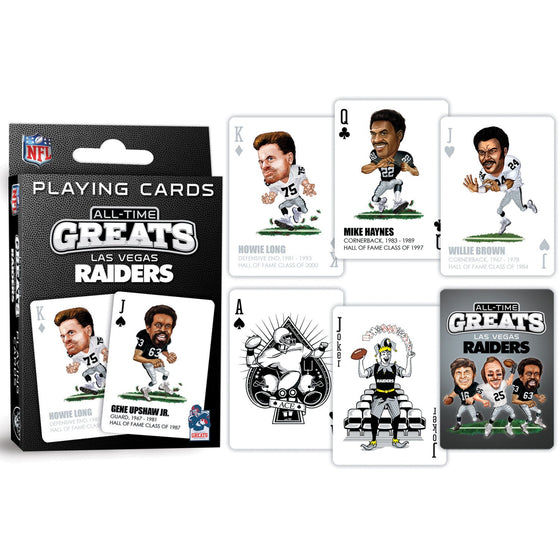 Las Vegas Raiders All-Time Greats Playing Cards - 54 Card Deck - 757 Sports Collectibles