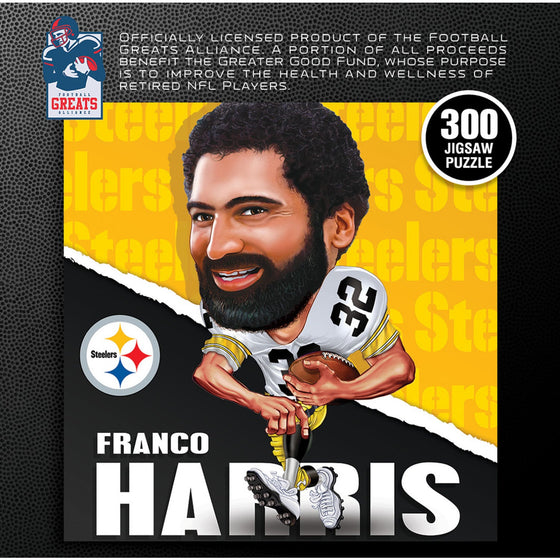 Pittsburgh Steelers All-Time Greats - Franco Harris 300 Piece Jigsaw Puzzle - 757 Sports Collectibles