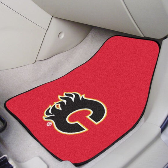 Calgary Flames Carpet Car Mat Set