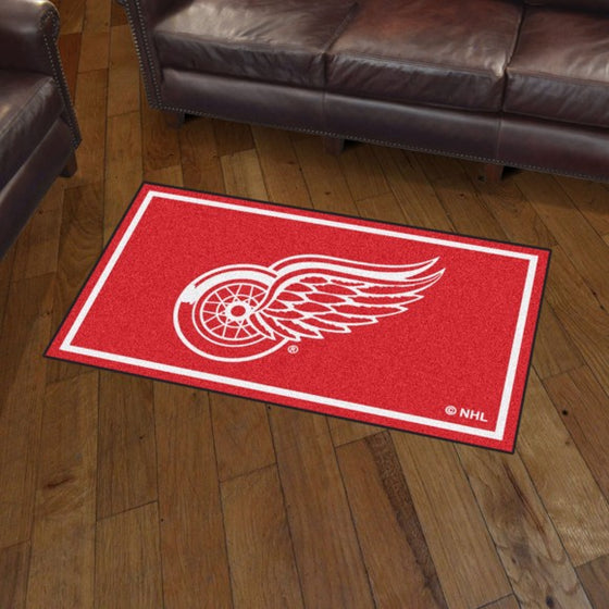 Detroit Red Wings 3'x5' Plush Rug