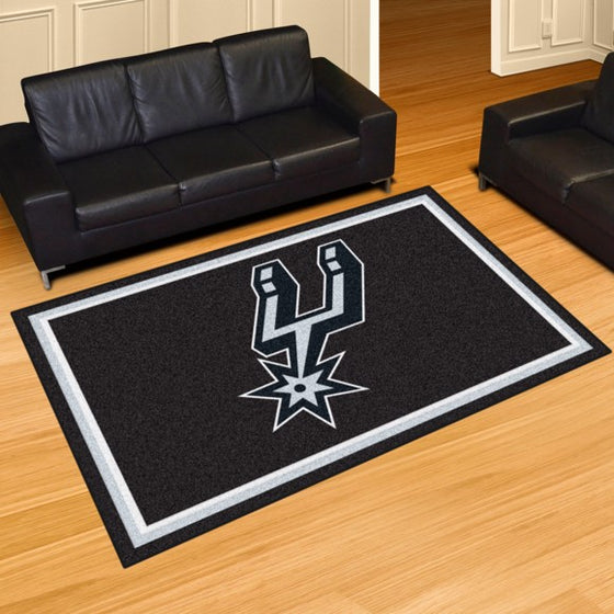 San Antonio Spurs 8'x10' Plush Rug