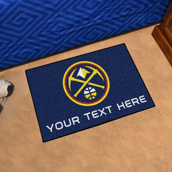 Denver Nuggets Personalized Starter Mat