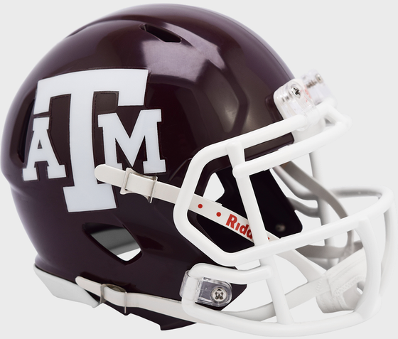 Texas A&M Aggies NCAA Mini Speed Football Helmet <B>NEW 2020</B>