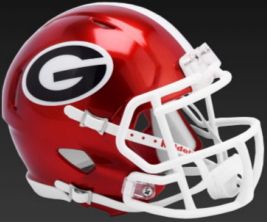 Georgia Bulldogs NCAA Mini Speed Football Helmet FLASH