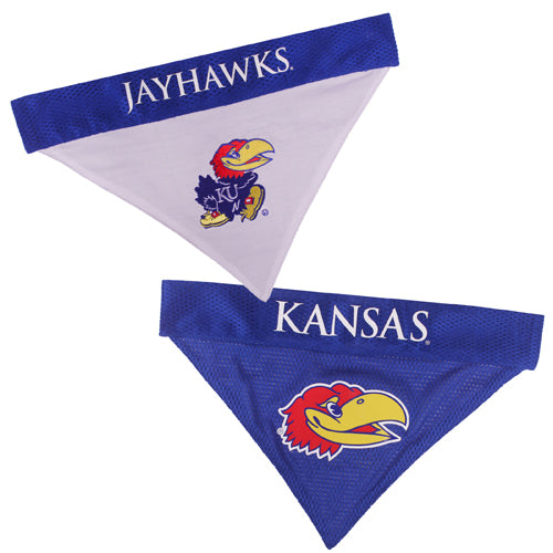 Kansas Jayhawks Reversible Bandana Pets First