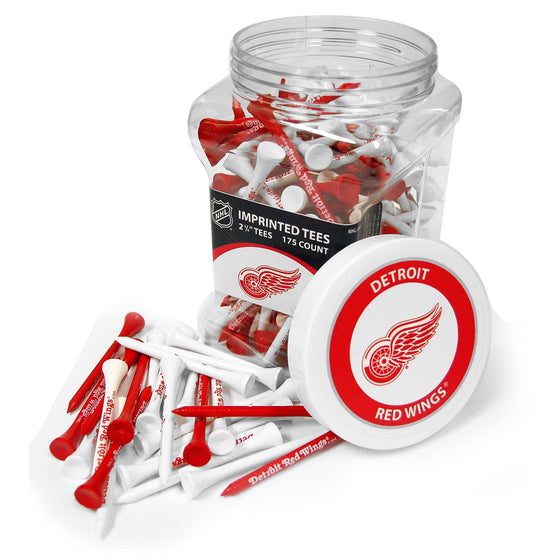 Detroit Red Wings Jar Of 175 Golf Tees - 757 Sports Collectibles