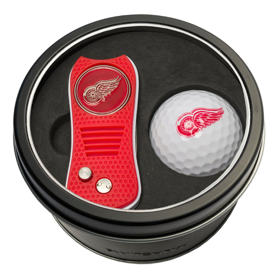 Detroit Red Wings Tin Set - Switchfix, Golf Ball - 757 Sports Collectibles