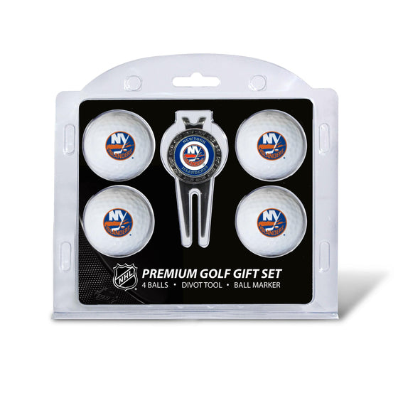 New York Islanders 4 Golf Ball And Divot Tool Set - 757 Sports Collectibles