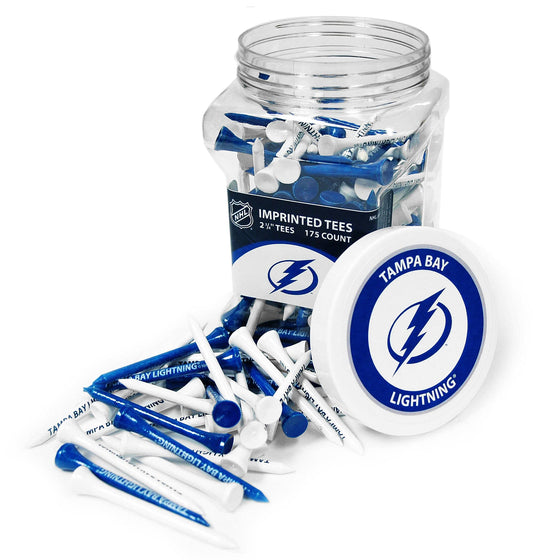 Tampa Bay Lightning Jar Of 175 Golf Tees - 757 Sports Collectibles