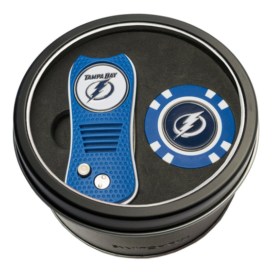 Tampa Bay Lightning Tin Set - Switchfix, Golf Chip - 757 Sports Collectibles