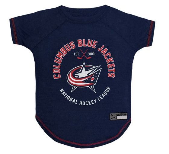 Columbus Blue Jackets Tee Shirt Pets First