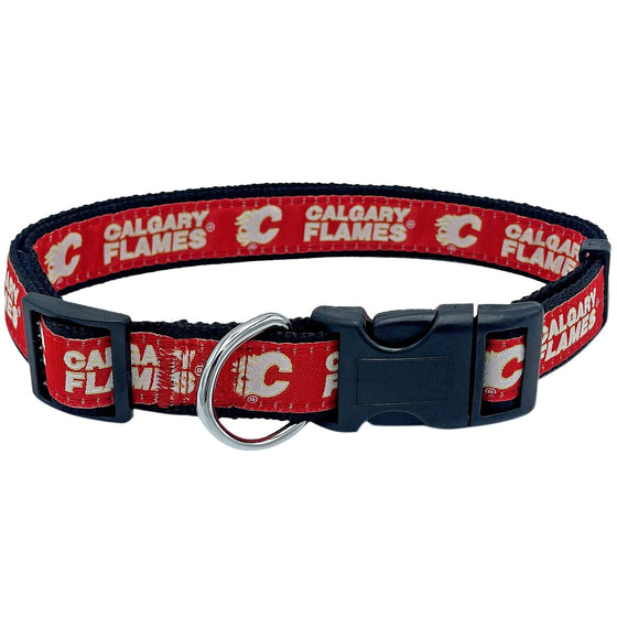 Calgary Flames Dog Collar - by Pets First