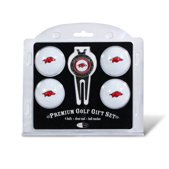 Arkansas Razorbacks 4 Golf Ball And Divot Tool Set - 757 Sports Collectibles