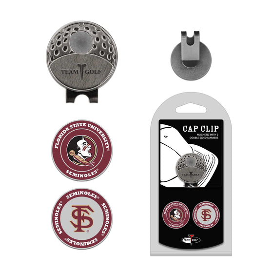 Florida State Seminoles Cap Clip With 2 Golf Ball Markers - 757 Sports Collectibles