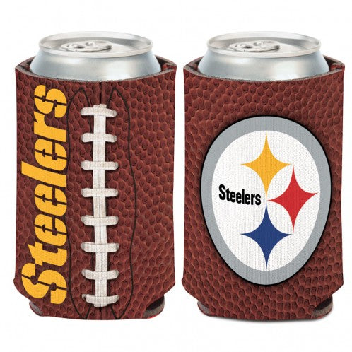 PITTSBURGH STEELERS 2-Sided FOOTBALL CAN COOLER FOOTBALL