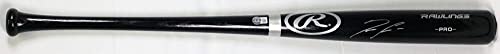 Ronald Acuna Autographed Pro Baseball Black Bat - Beckett W Silver - 757 Sports Collectibles