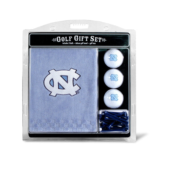 North Carolina Tar Heels Embroidered Golf Towel, 3 Golf Ball, And Golf Tee Set - 757 Sports Collectibles