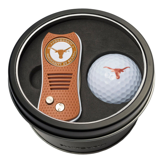 Texas Longhorns Tin Set - Switchfix, Golf Ball - 757 Sports Collectibles