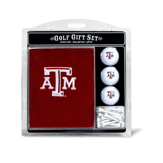 Texas A&M Aggies Embroidered Golf Towel, 3 Golf Ball, And Golf Tee Set - 757 Sports Collectibles