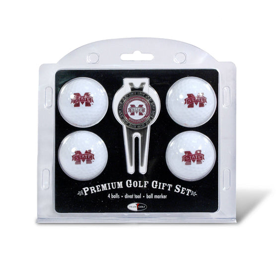 Mississippi State Bulldogs 4 Golf Ball And Divot Tool Set - 757 Sports Collectibles