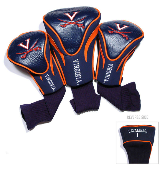 Virginia Cavaliers 3 Pack Contour Head Covers - 757 Sports Collectibles