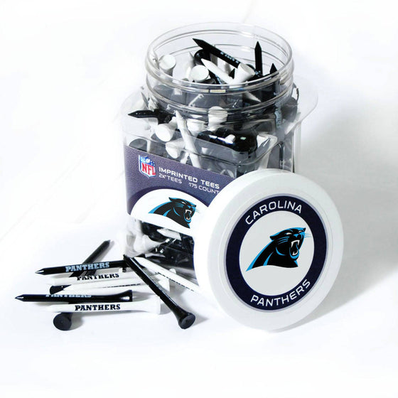 Carolina Panthers Jar Of 175 Golf Tees - 757 Sports Collectibles