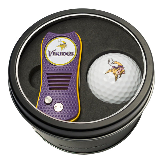 Minnesota Vikings Tin Set - Switchfix, Golf Ball - 757 Sports Collectibles