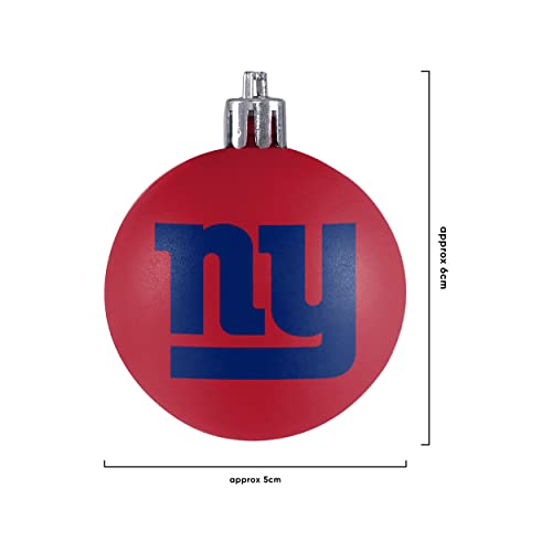 New York Giants NFL 12 Pack Ball Ornament Set - 757 Sports Collectibles