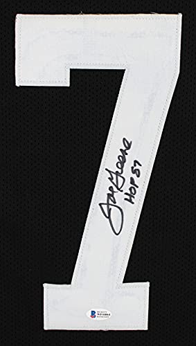 Joe Greene"HOF 87" Authentic Signed Black Pro Style Jersey BAS Witnessed - 757 Sports Collectibles