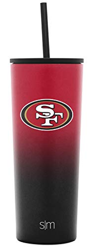 Simple Modern Officially Licensed Tumbler Insulated Travel Mug Cup with  Flip Lid and Straw Detroit Red