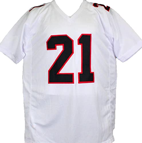 Deion Sanders Autographed TB White Pro Style Jersey-Beckett W Hologram Silver - 757 Sports Collectibles