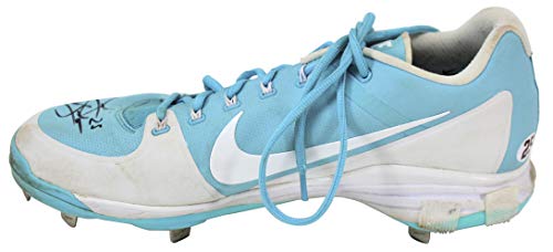 D-Backs Archie Bradley Signed 2018 Game Used Blue Nike Air Clipper Cleats BAS - 757 Sports Collectibles