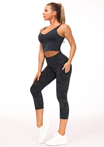 Thick High Waist Yoga Pants, Tummy Control Workout Running Yoga Leggings  for Women