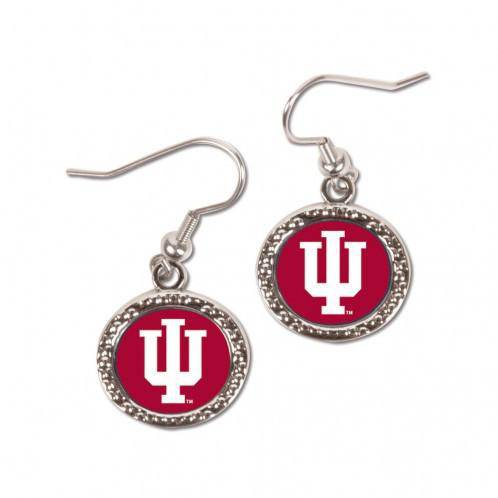 Indiana Hoosiers Earrings Round Style (CDG) - 757 Sports Collectibles