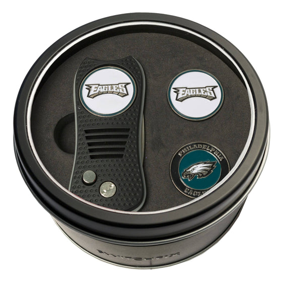 Philadelphia Eagles Tin Set - Switchfix, 2 Markers - 757 Sports Collectibles