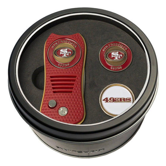 San Francisco 49ers Tin Set - Switchfix, 2 Markers - 757 Sports Collectibles