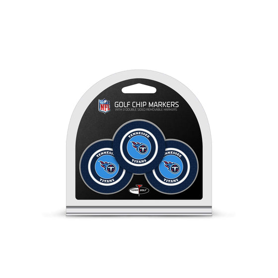 Tennessee Titans 3 Pack Golf Chip Ball Markers - 757 Sports Collectibles