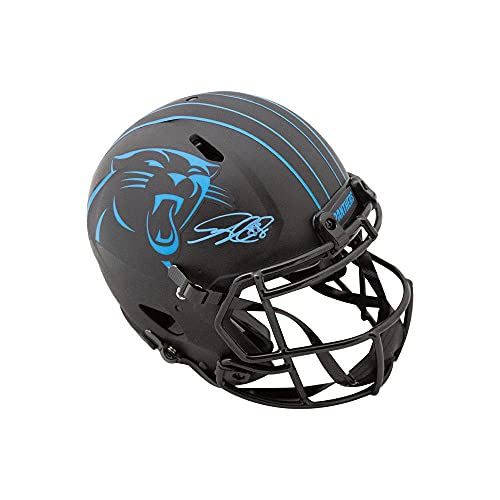 Greg Olsen Autographed Panthers Eclipse Authentic Full-Size Football Helmet - BAS COA - 757 Sports Collectibles