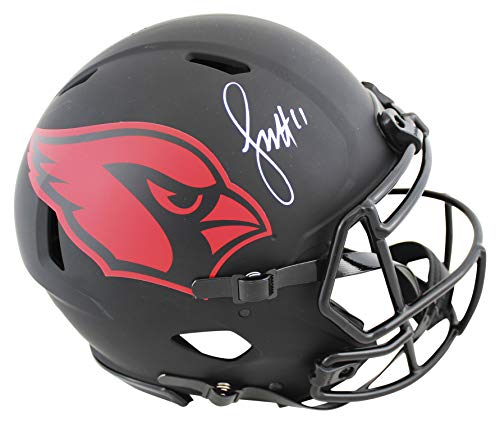 Cardinals Larry Fitzgerald Signed Eclipse Full Size Speed Proline Helmet BAS Wit - 757 Sports Collectibles